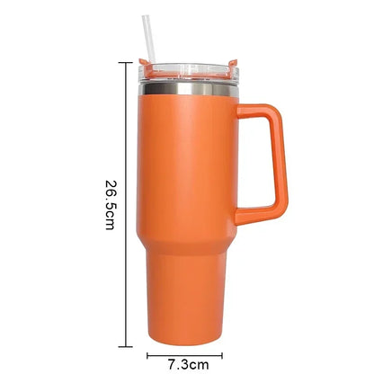 40Oz Mug Tumbler with Handle Insulated Tumbler with Straw 