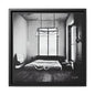 BED BLACK and WHITE Fine Art Photography Canvas Prints with Frames