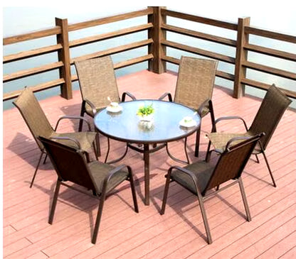 Outdoor Balcony Desk Chair. Coffee Table