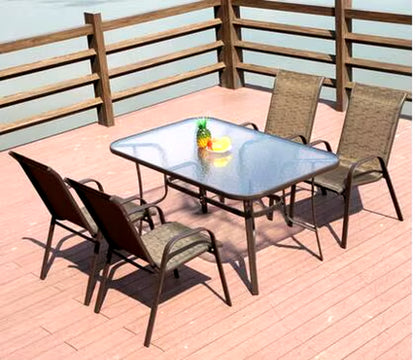 Outdoor Balcony Desk Chair. Coffee Table