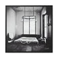 BED BLACK and WHITE Fine Art Photography Canvas Prints with Frames