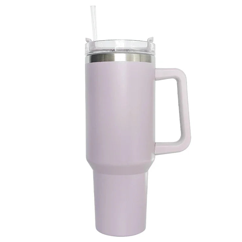 40Oz Mug Tumbler with Handle Insulated Tumbler with Straw 