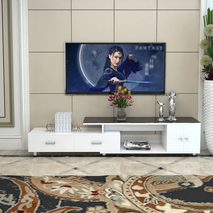 White Timber TV Buffet