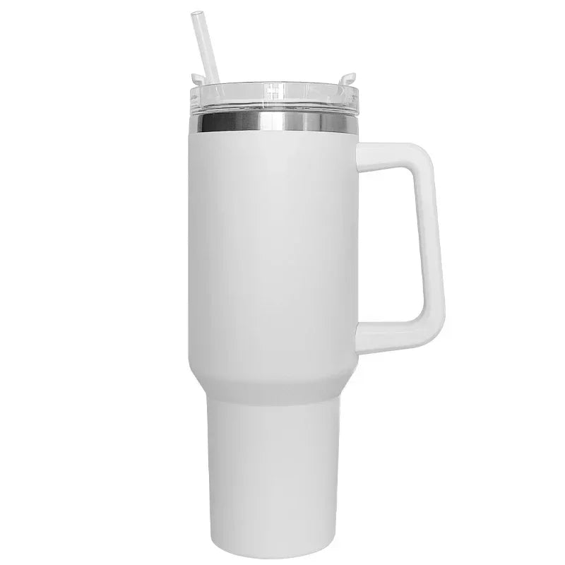 40Oz Mug Tumbler with Handle Insulated Tumbler with Straw 