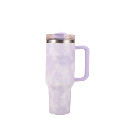 40Oz Mug Tumbler with Handle Insulated Tumbler with Straw 