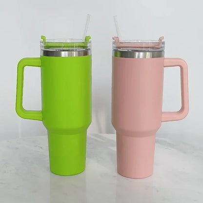 40Oz Mug Tumbler with Handle Insulated Tumbler with Straw 