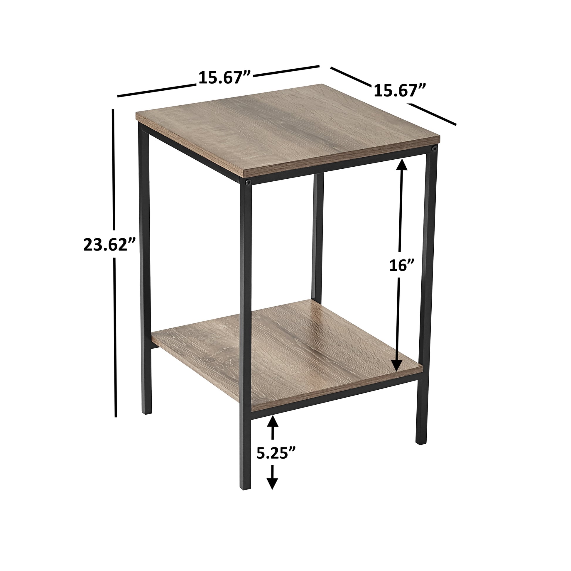 Contemporary 3 Piece Coffee Table, Rustic Brown