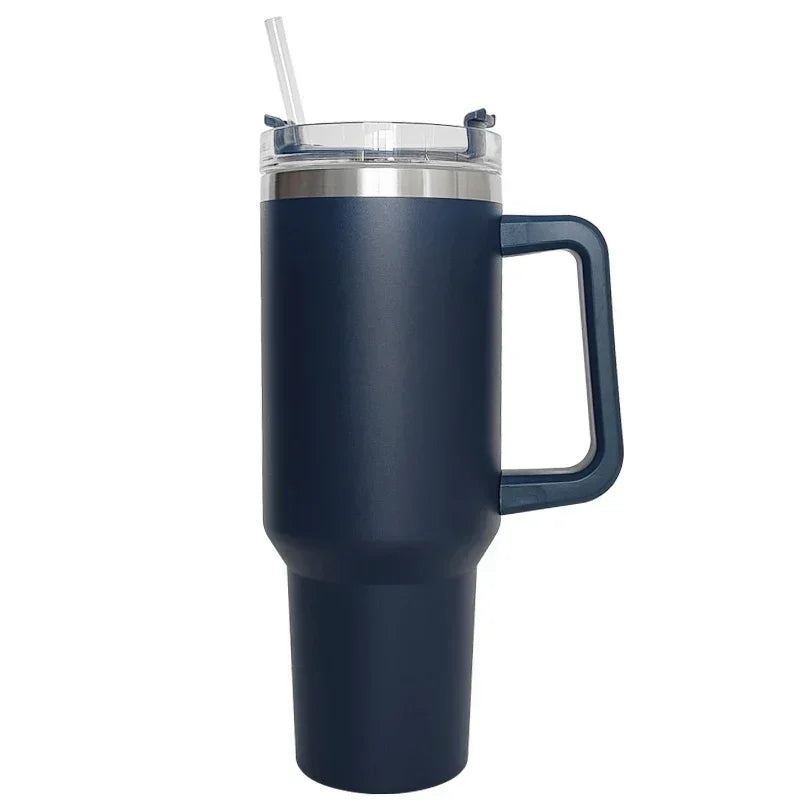 40Oz Mug Tumbler with Handle Insulated Tumbler with Straw 