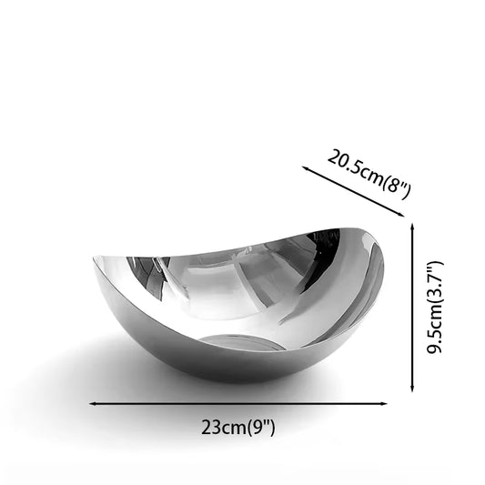 Nordic Stainless Steel Serving Bowl