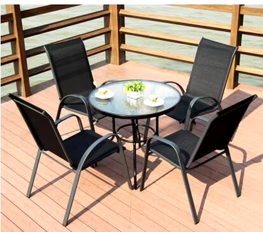 Outdoor Balcony Desk Chair. Coffee Table