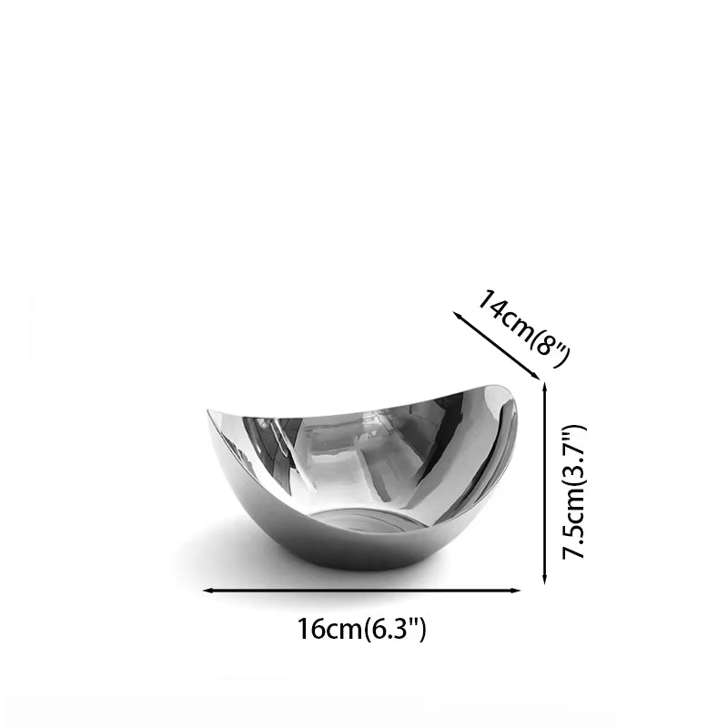 Nordic Stainless Steel Serving Bowl