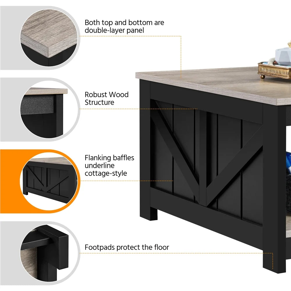  Density Coffee Table, Gray