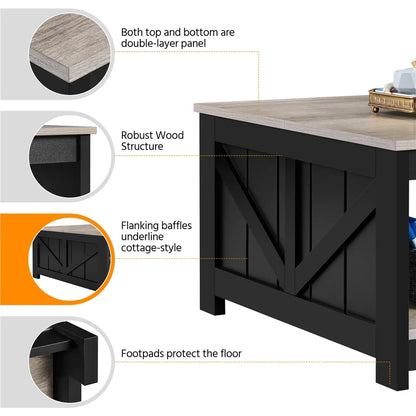  Density Coffee Table, Gray